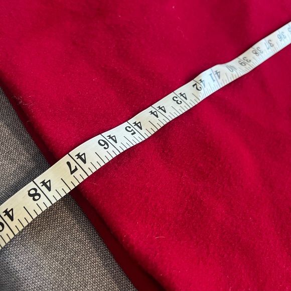 Perry Ellis Portfolio Vintage Wool Red Lo g Coat Size L/XL - Picture 12 of 16